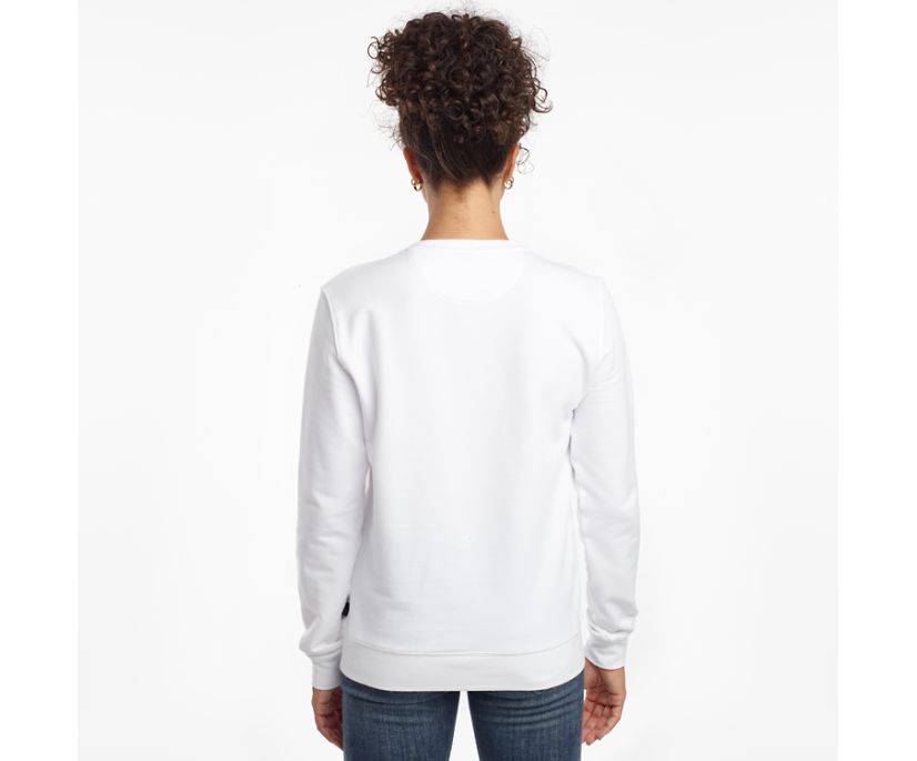 Női Saucony Rested Crewneck Ingek Fehér | HU 963OKI